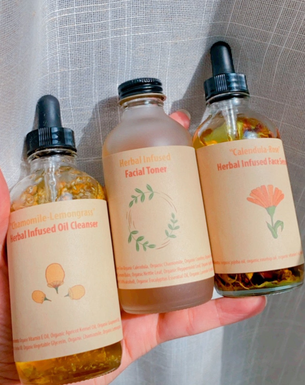 “The Trio” - Herbal Infused Face Kit