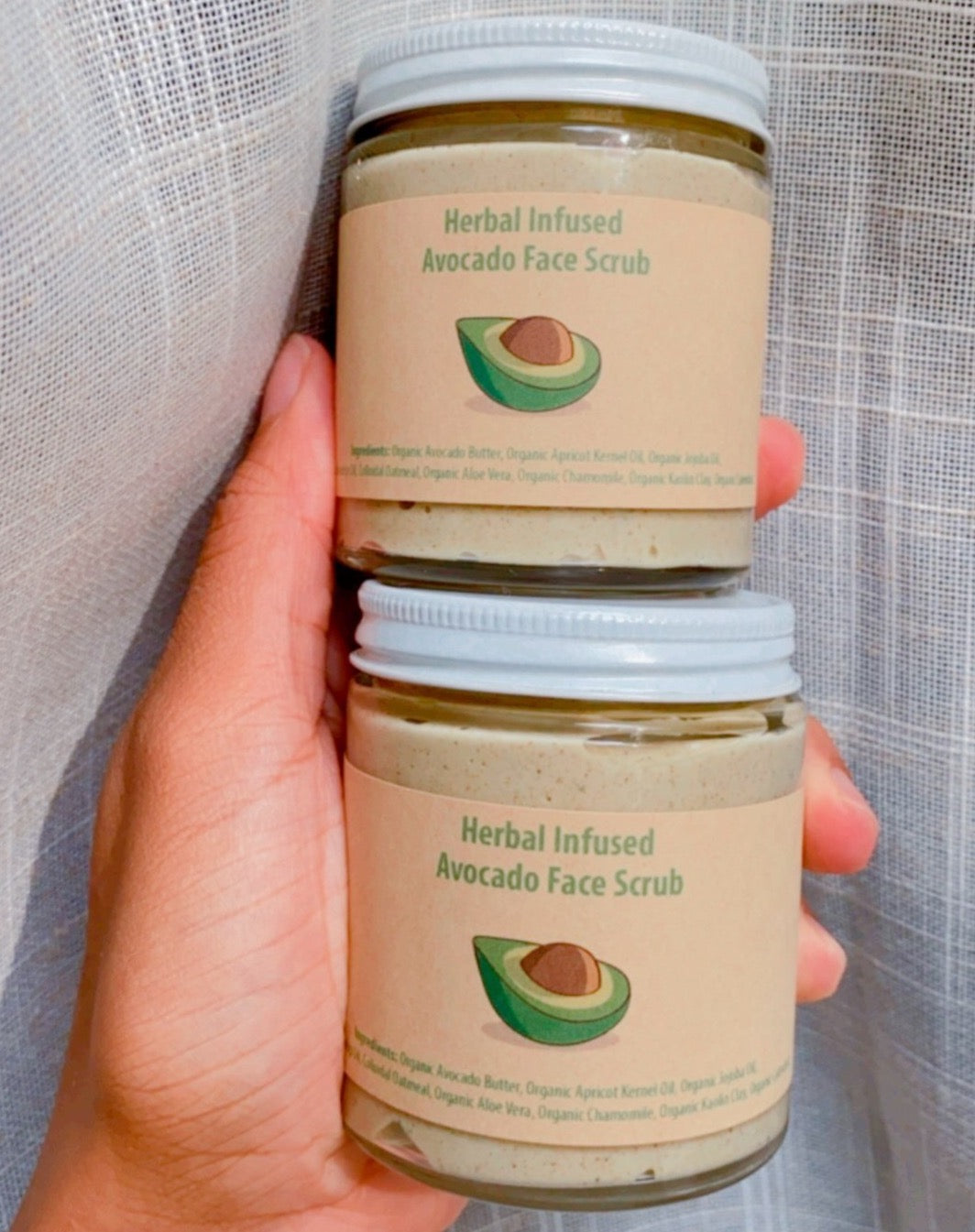Herbal Infused Avocado Face Scrub