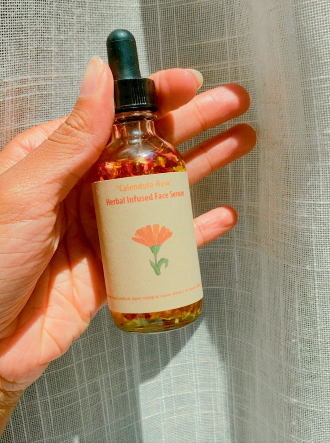 "Calendula-Rose" Herbal Infused Face Serum