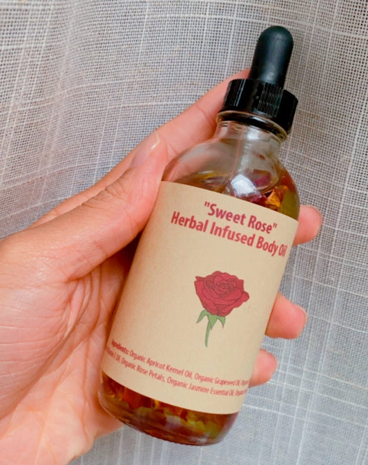 "Sweet Rose" Herbal Infused Body Oil