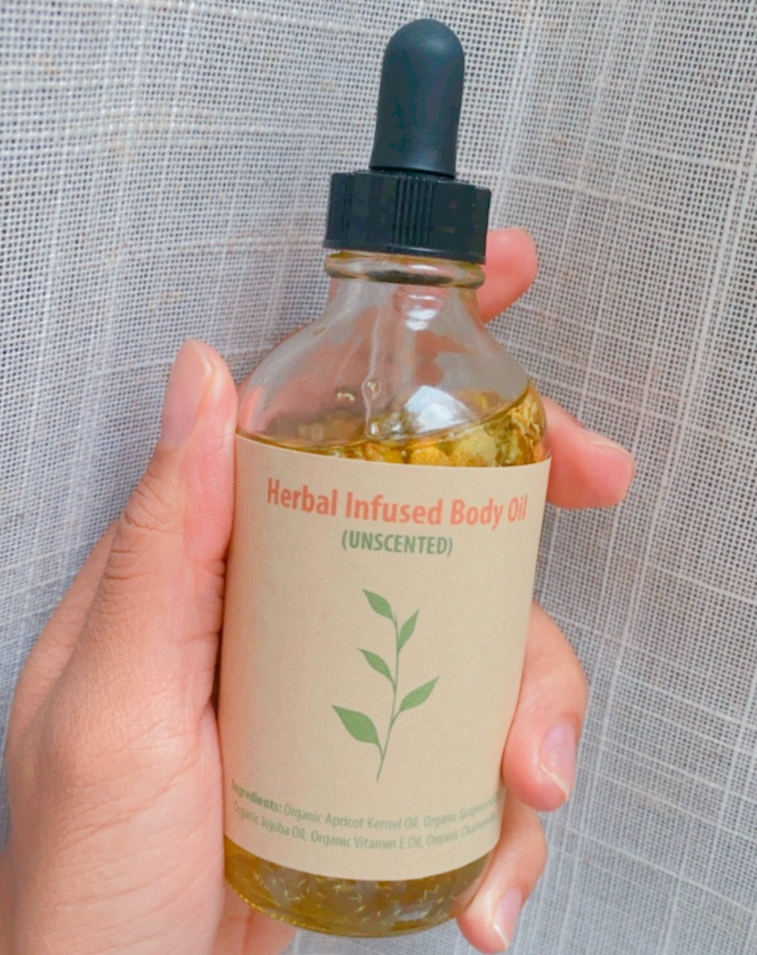 Herbal Infused Body Oil (Unscented)