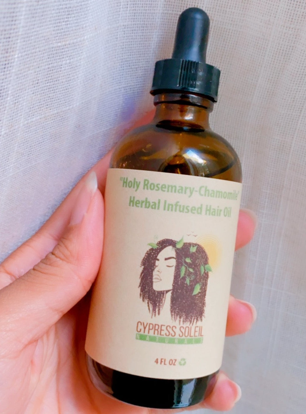 "Holy Rosemary-Chamomile" Herbal Infused Hair Growth Oil