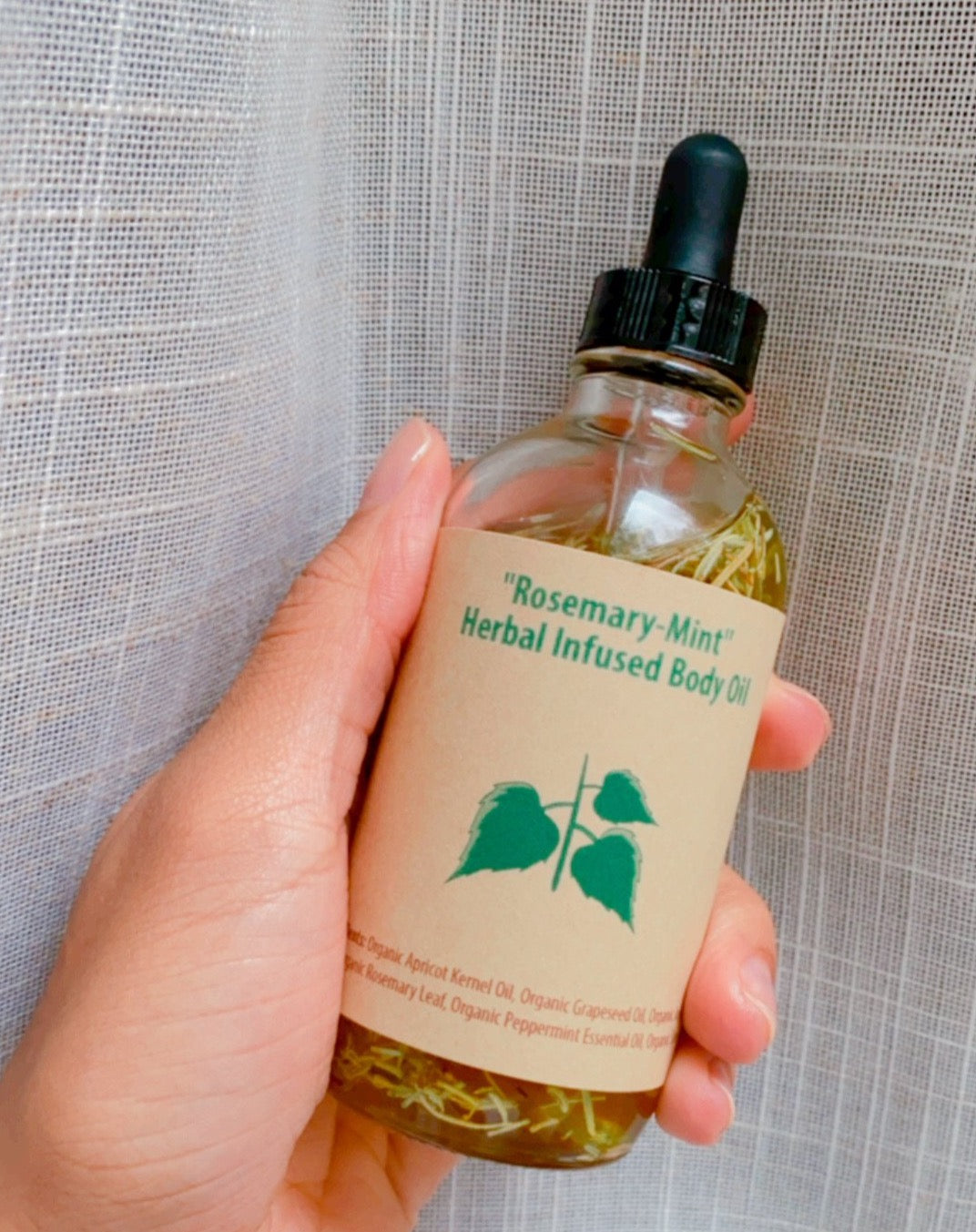 "Rosemary-Mint" Herbal Infused Body Oil
